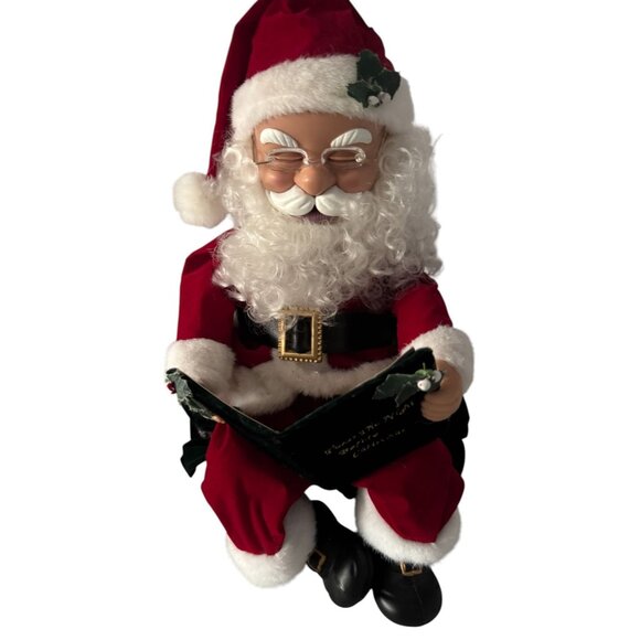 Animated Singing Santa Claus The Night Before Christmas Battery VIDEO - Picture 1 of 5